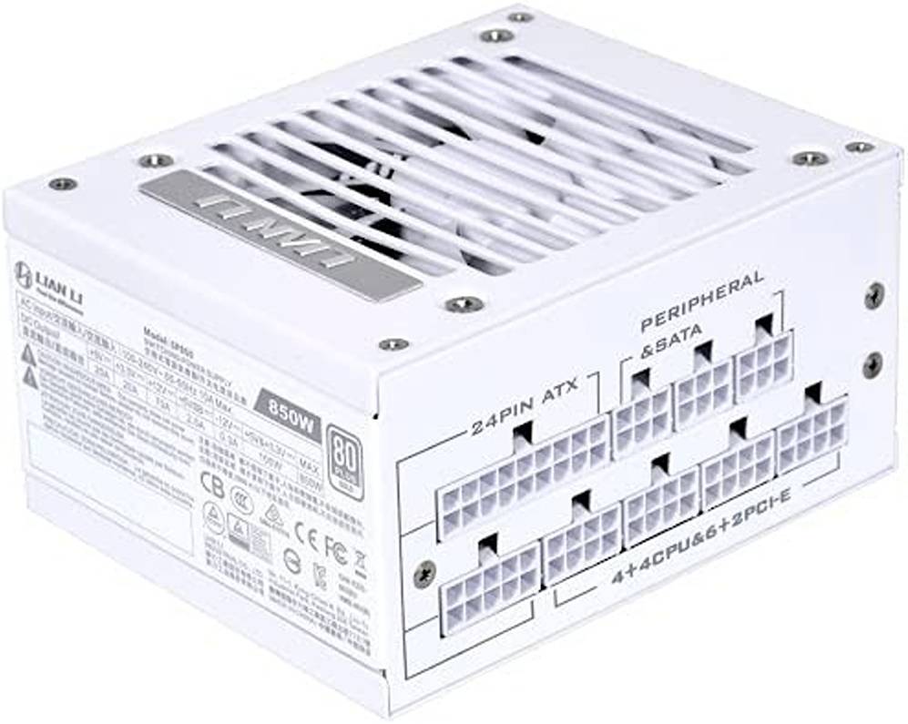 Lian LI SP 850 Watts 80+ Gold SFX مصدر طاقة للألعاب - أبيض Lian LI SP 850 Watts 80+ Gold SFX مصدر طاقة للألعاب - أبيض